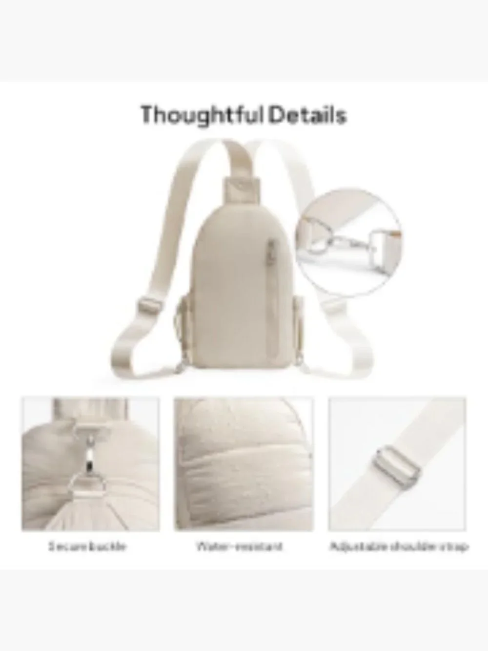 Anti-Theft Crossbody Sling Bag for Women, RFID Blocking Travel Purse, Quilted